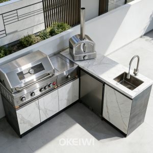 Yangcun White Snow - Slab Door Style BY11