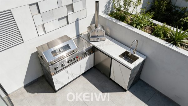 Yangcun White Snow - Slab Door Style BY11