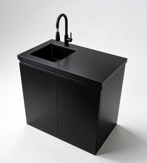 Black Modular Cabinet Unit  BY16